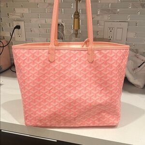 Pink Patterned Tote Bag